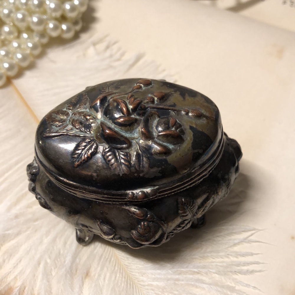 Antq Brainard And Wilson Casket Style Jewelry Box - image 3